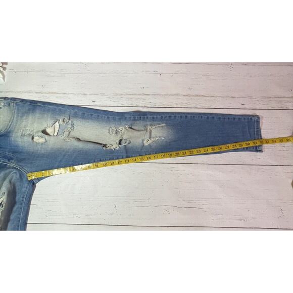Represent Jeans Womens Size 10 Blue Destroyed Medium Wash Denim 30x32 - Picture 7 of 10